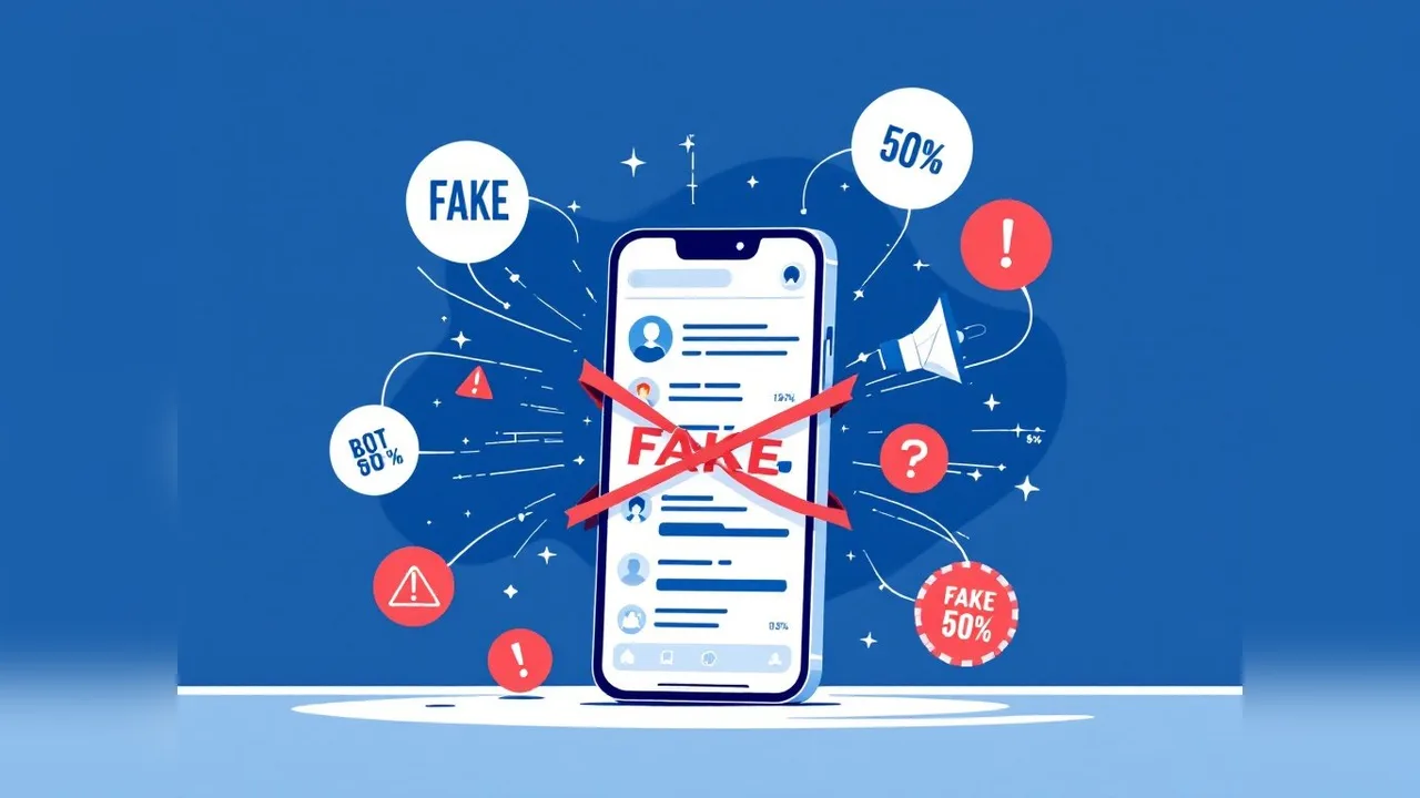 A warning sign beside a phone showing suspicious account activity